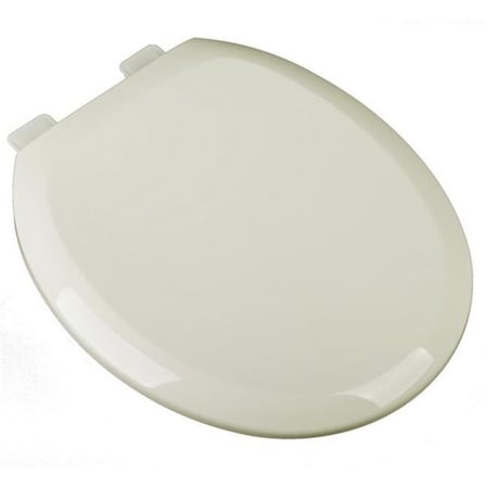 Plumbing Technologies Plumbing Technologies 2F1R8-02 Slow Close Premium Plastic Round Toilet Seat; Linen - Biscuit 2F1R8-02